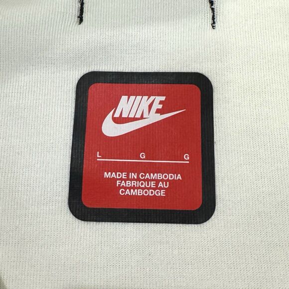 Nike Tech Fleece Reimagined Mens Size L 1/4 Zip Sweatshirt Sail Off White NEW - Picture 3 of 8